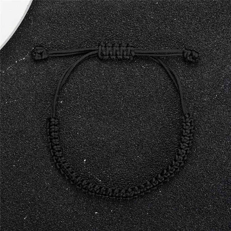 kelistom Handmade String Bracelet for Women Men Simple Red Black Braided Adjustable Charm Bracelets Minimalist Jewelry - Image 3